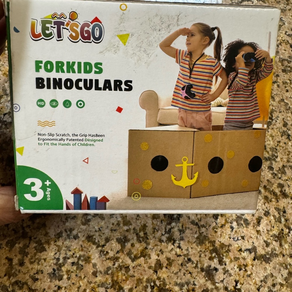 Blue Learning Binoculars for Outdoor Exploration